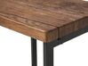 Jedálenská súprava stola a 4 stoličiek tmavé drevo/čierna ARLINGTON_690175