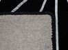 Teppich schwarz/silber 80 x 150 cm geometrisches Muster SIBEL_762601