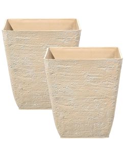 Kukkaruukku beige 39 x 39 cm 2 kpl DELOS