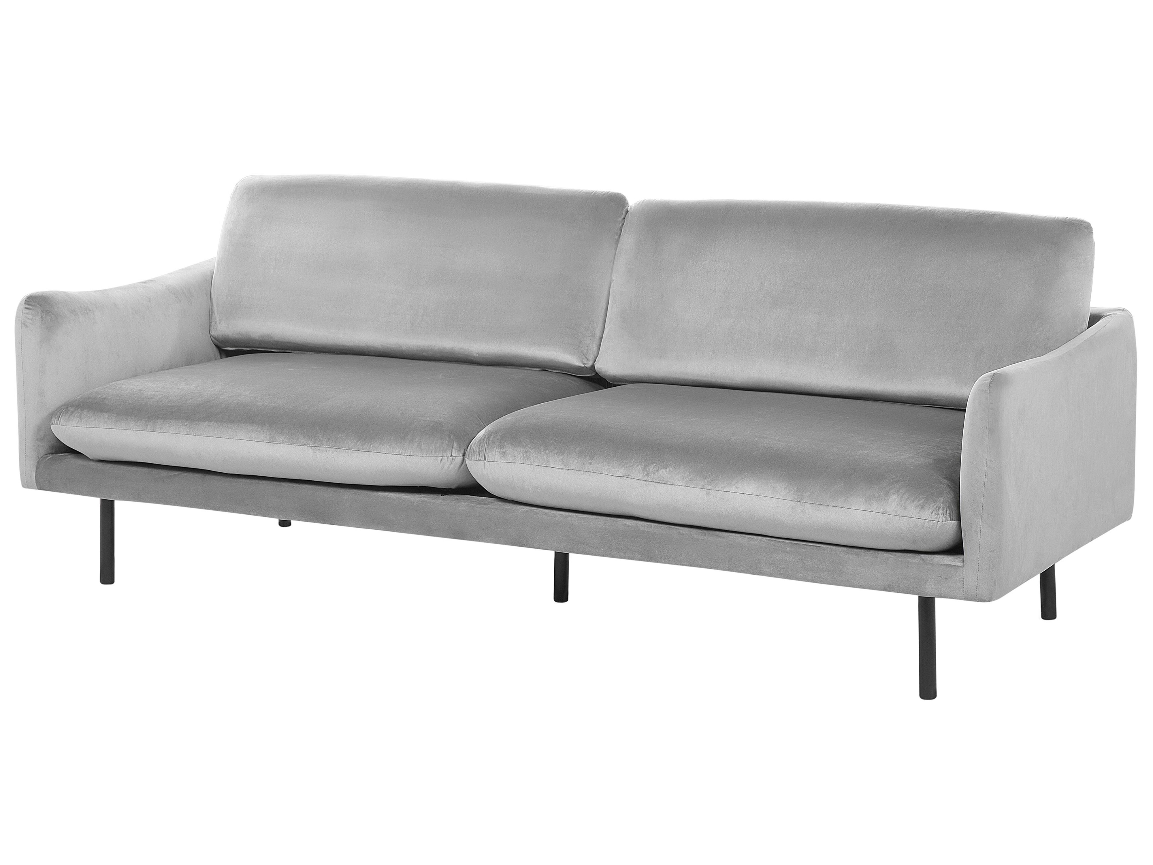3 Seater Velvet Sofa Grey VINTERBRO Beliani.hu
