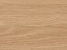 Sideboard weiß / heller Holzfarbton 3 Schubladen PALMER_760024