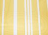 Sonnenschirm ⌀ 150 cm gelb / weiß mit Volant MONDELLO_848556