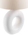 Lámpara de mesa de cerámica blanco/beige claro 58 cm VENTA_833944