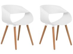 Tuoli muovi valkoinen 2 kpl CHARLOTTE