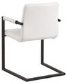 Set of 2 Faux Leather Dining Chairs Off-White BRANDOL_790073