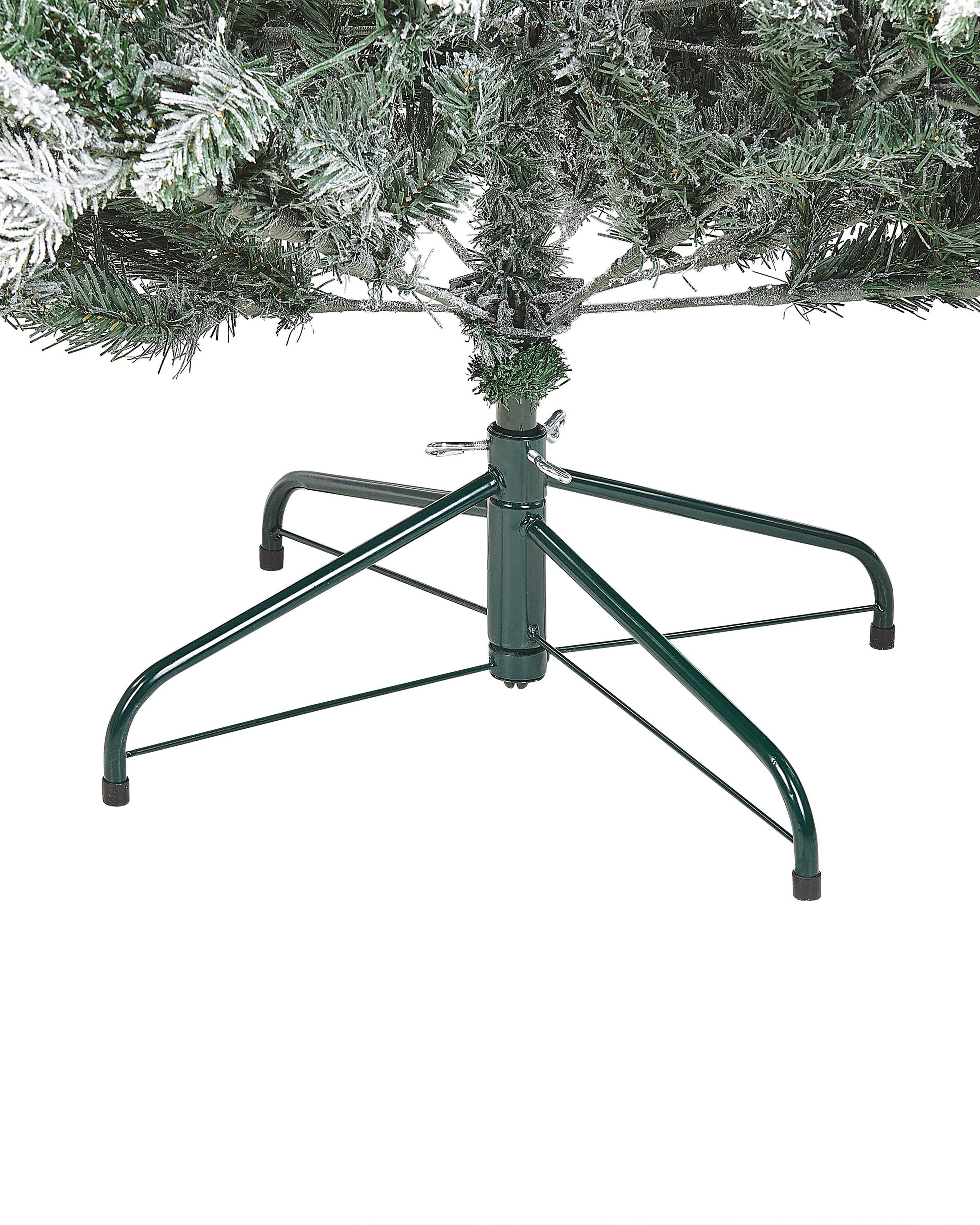 Snowy Christmas Tree PreLit 180 cm White MIETTE Beliani.pt