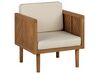 4 Seater Acacia Wood Garden Sofa Set Light BARATTI_830592