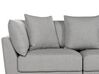 Canapé 3 places avec ottoman en tissu gris clair SIGTUNA_896550