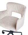 Velvet Desk Chair Taupe SANILAC_855173