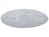 Koberec šedý melírovaný kruhový ⌀ 140 cm DEMRE_715214