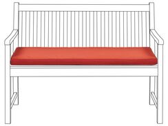 Punainen pehmuste puutarhapenkkiin 112 x 54 cm VIVARA