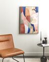 Abstract Framed Canvas Wall Art 63 x 93 cm Multicolour BITETTO_891171