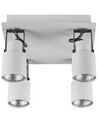 4 lampes de plafond en métal blanc BONTE_828778