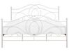 Dekorativní bílá kovová postel 180x200 cm LYRA_712259