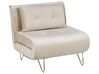 Sofa Set Samtstoff beige 3-Sitzer VESTFOLD_851619