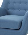 Fauteuil en tissu - fauteuil tapissé bleu MOTALA_707761