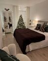 Sada 2 dekorativních polštářů s vánočním stromkem 45 x 45 cm červené/zelené CUPID_853778