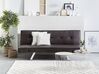 Faux Leather Sofa Bed Brown BRISTOL II_747624
