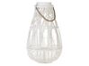 Wooden Candle Lantern 56 cm White TONGA_791667