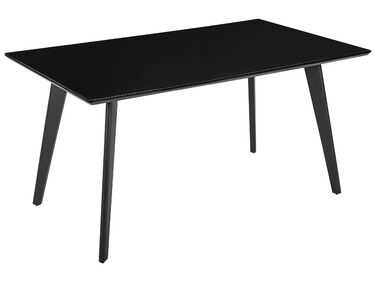 Fekete étkezőasztal 150 x 90 cm DORCAS