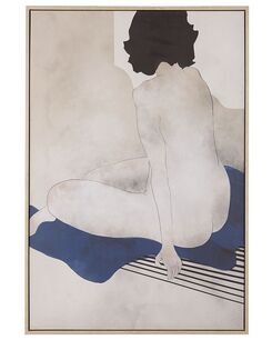 Canvas-taulu musta/harmaa 63 x 93 cm GRAVONI