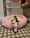Faux Fur Pet Bed ø 80 cm Pink KULU_862230
