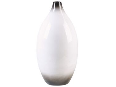 Dekorativní váza terakota 46 cm bílá BAEZA