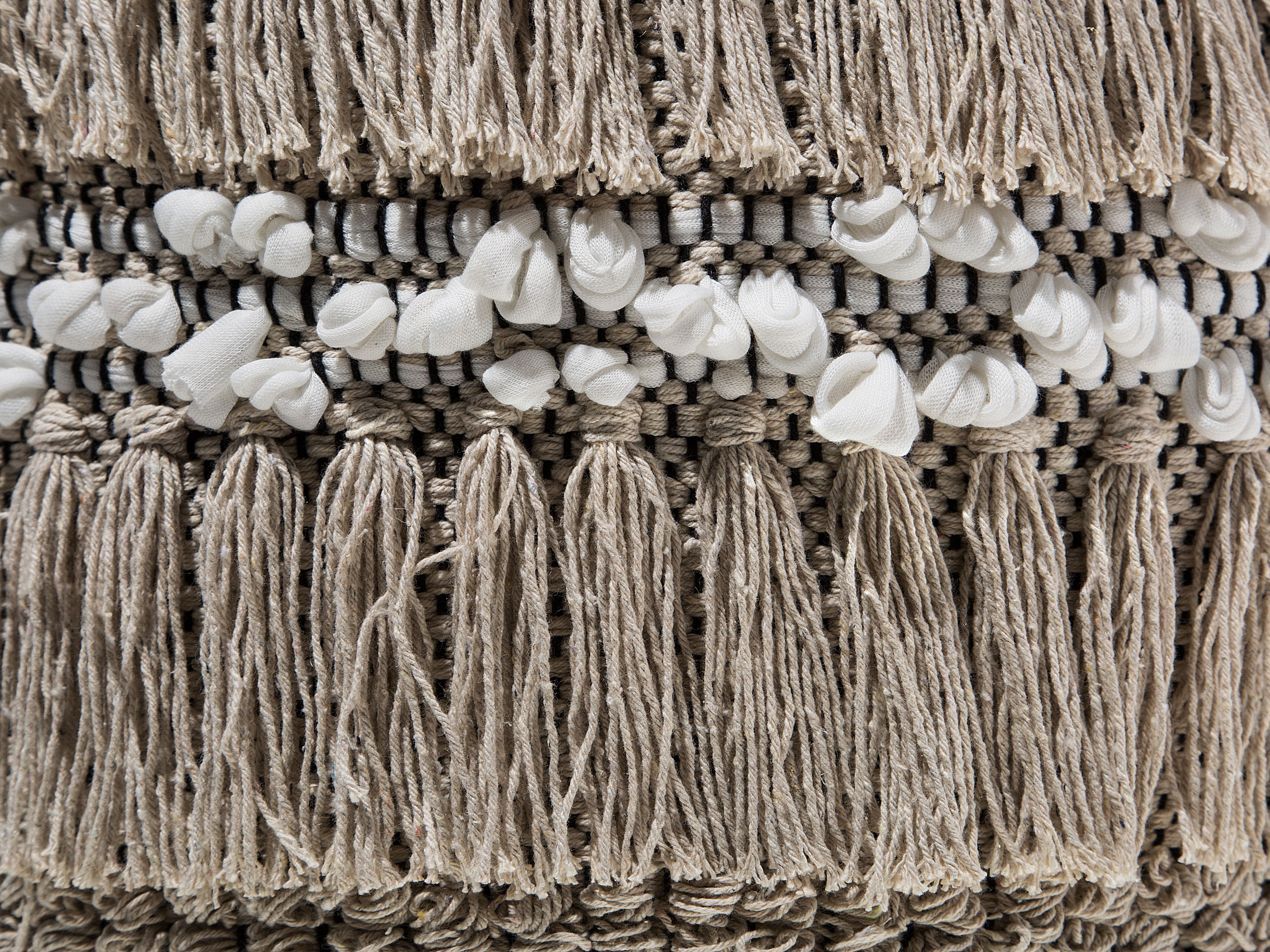 Puf ø 44 cm beżowy NOIDA