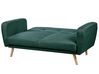 Kétszemélyes zöld kárpitozott kanapéágy FLORLI_905936