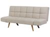 Fabric Sofa Bed Beige INGARO_711875