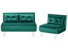Set di divani 3 posti in velluto verde scuro VESTFOLD_808880
