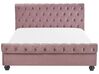 Velvet EU Double Bed Pink AVALLON _743661