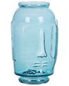 Bloemenvaas blauw glas 31 cm SAMBAR_823718