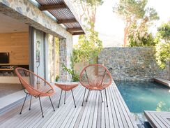 Parvekekalustesetti rottinkinen oranssi ACAPULCO II Parvekekalustesetti rottinkinen oranssi ACAPULCO II