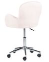 Velvet Desk Chair Pink PRIDDY_855074