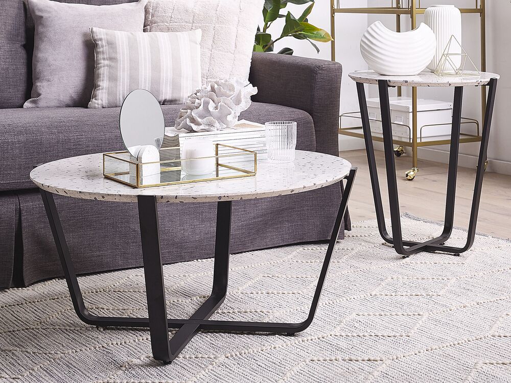 salontafel terazzo zwart valera gratis levering