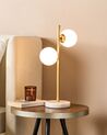 2 Light Metal Table Lamp Gold MEDINA_878270