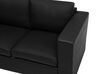 Sofa Set Leder schwarz 6-Sitzer HELSINKI_3129