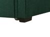 Cama dupla em tecido verde escuro 80 x 200 cm LIBOURNE_770660