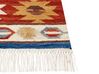 Kelim Teppich Wolle mehrfarbig 80 x 150 cm orientalisches Muster Kurzflor JRARAT_859367