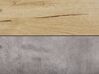 Cómoda com 4 gavetas em efeito de concreto e cor de madeira clara ACRA_790437