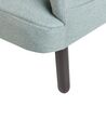Lænestol med fodskammel mintgrå OLAND_902003
