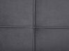 Cama con somier de terciopelo gris oscuro/negro 180 x 200 cm LANNION_759699