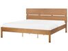 EU Super King Size Bed with LED Light Wood BOISSET_899838
