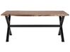 Mesa de comedor de madera de acacia clara/negro 180 x 95 cm VALBO_745437