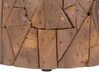 Mesa auxiliar de madera de teca oscura ⌀ 30 cm DAWSON_735987