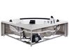 Bañera de hidromasaje LED de acrílico blanco/negro/plateado 214 x 155 cm MARTINICA_678943