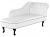 Right Hand Chaise Lounge Faux Leather White NIMES_697464