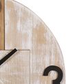 Reloj de pared madera clara ø60 cm MICHAPAN_797037