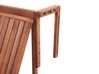 Balkontafel hangbaar verstelbaar acaciahout donkerbruin 60 x 40 cm UDINE_810117